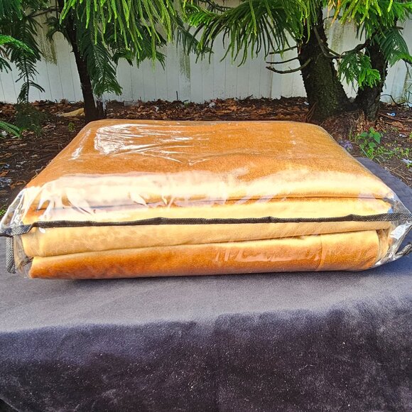 Gold Velvet Drapes with Grommets NEW, never used - Picture 2 of 4